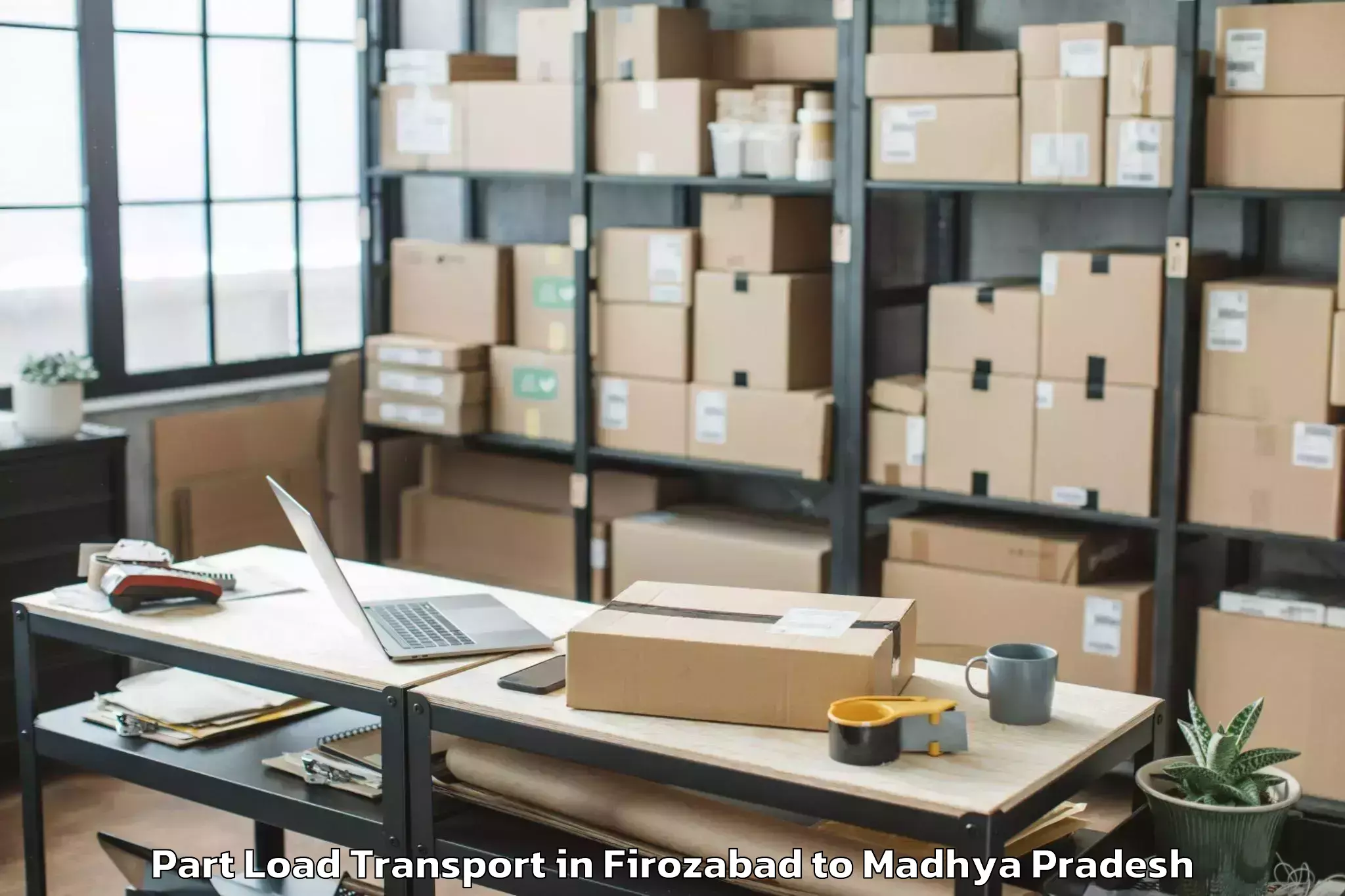 Firozabad to Datia Part Load Transport Booking